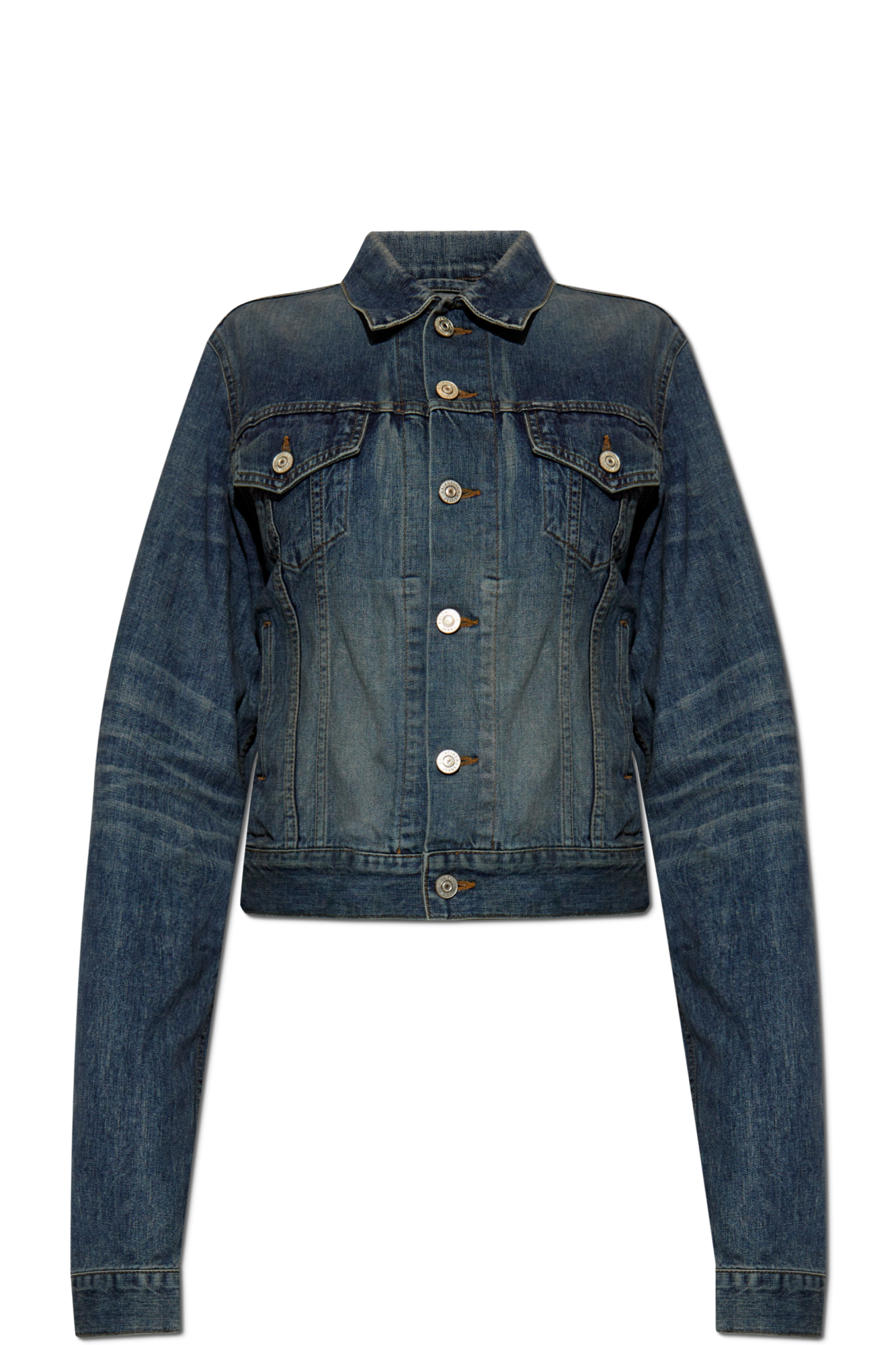 Balenciaga Denim jacket with vintage effect | Women's Balenciaga Denim jacket with vintage effect | Women's